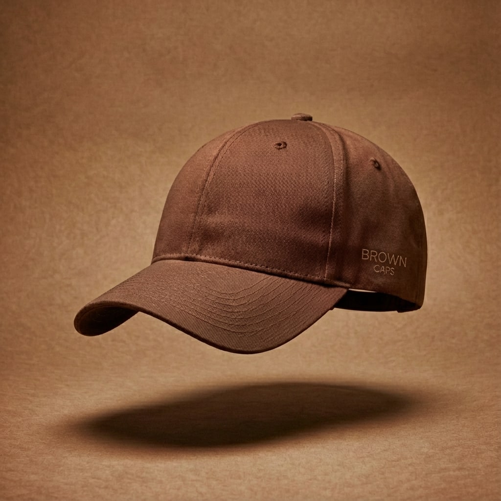 collection casquettes marron Image