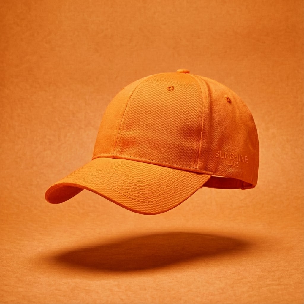 collection casquettes oranges Image