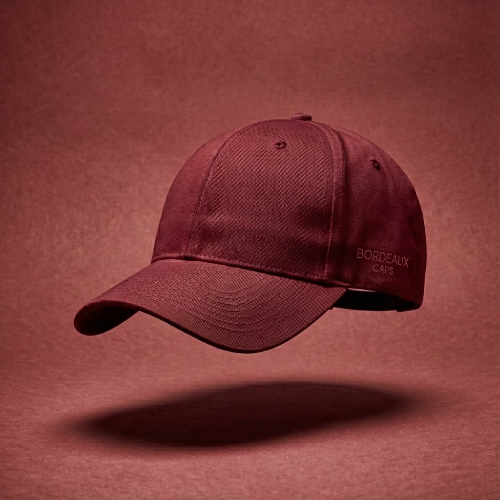 collection casquettes bordeaux Image