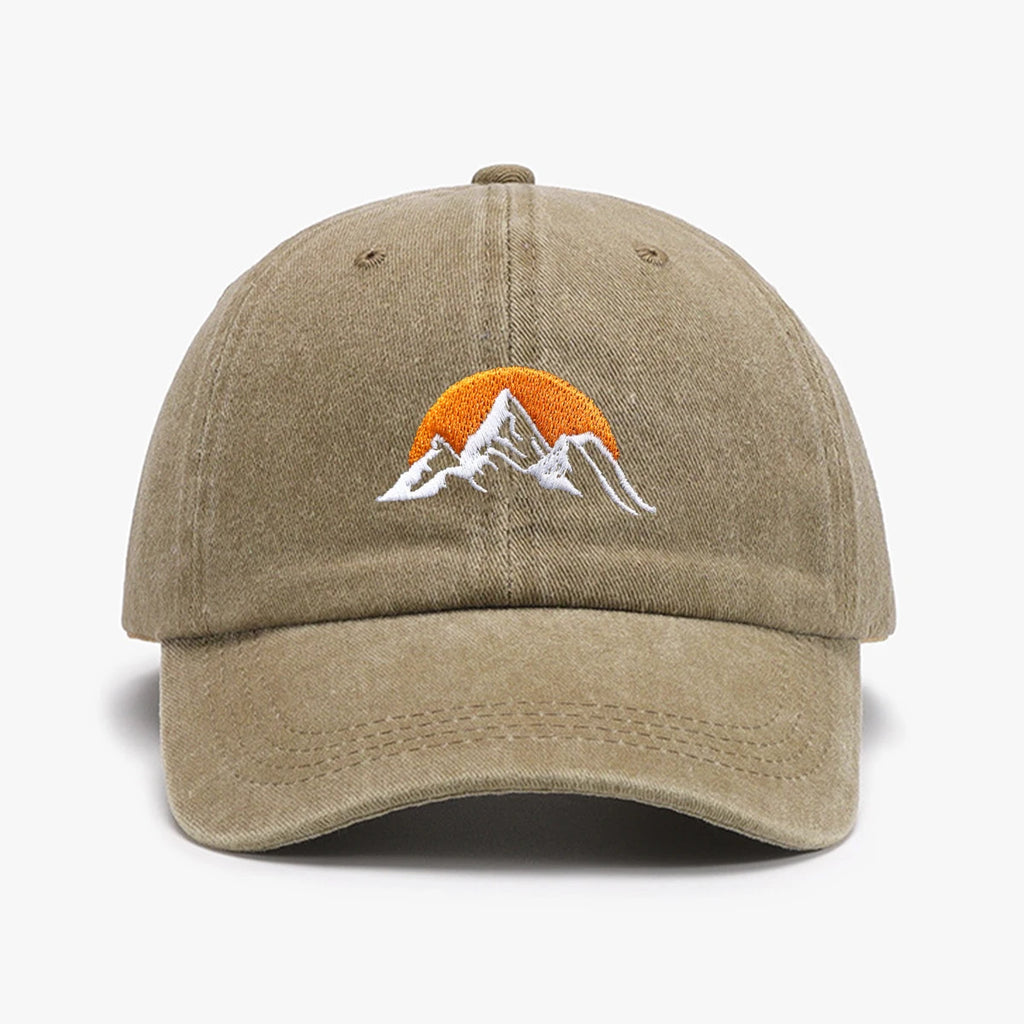 accessoire de mode brodé lever de soleil