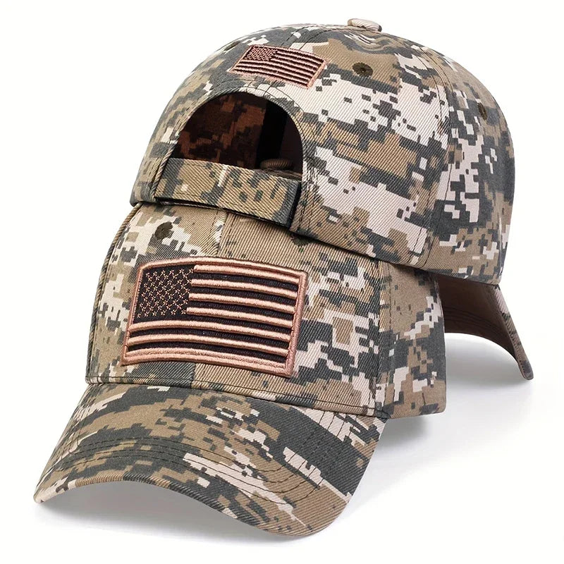 accessoire mode casquette camouflage drapeau USA