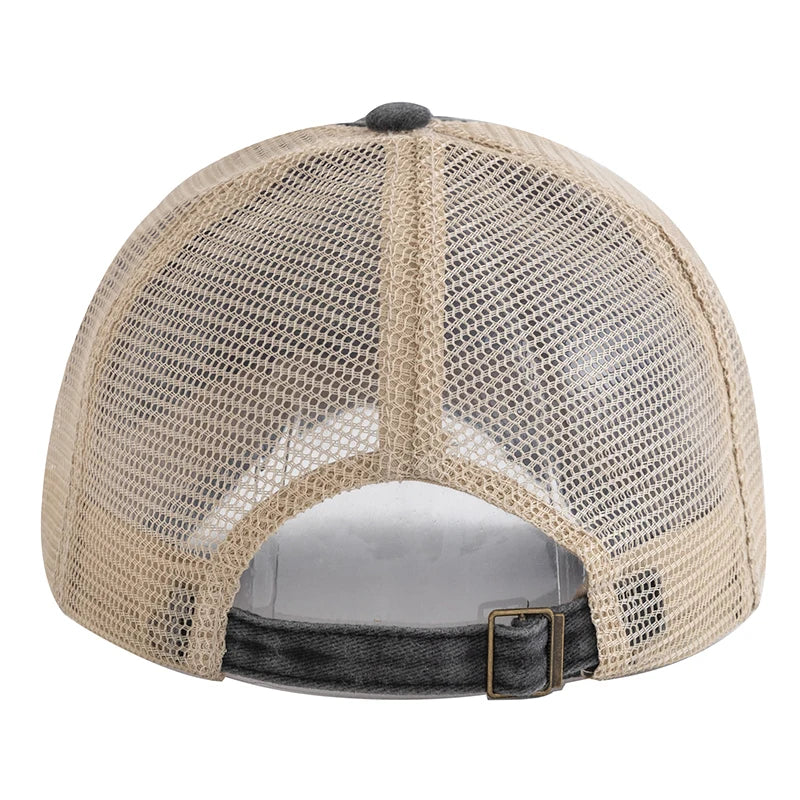 accessoire mode casquette délavée en coton multicolore