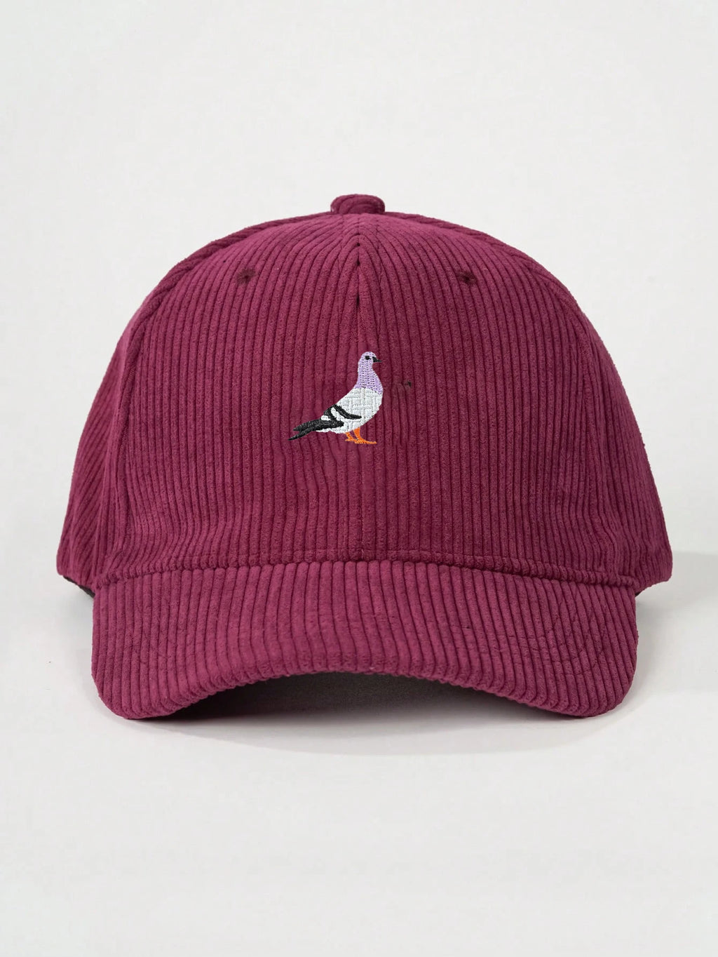 accessoire mode casquette motif oiseau en velours