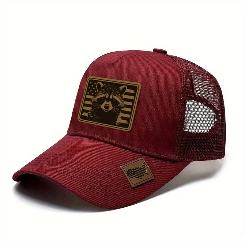 accessoire mode raton laveur en casquette trucker
