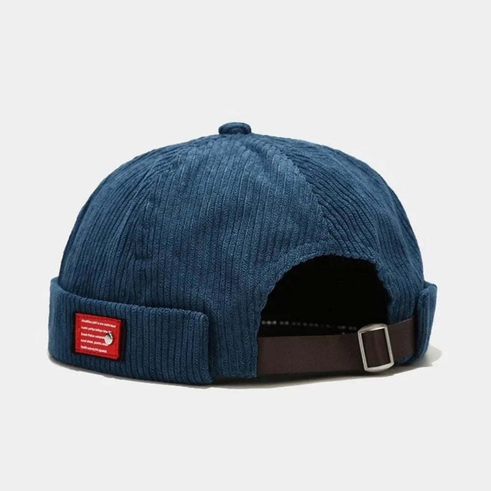 beanie en velours côtelé pour homme