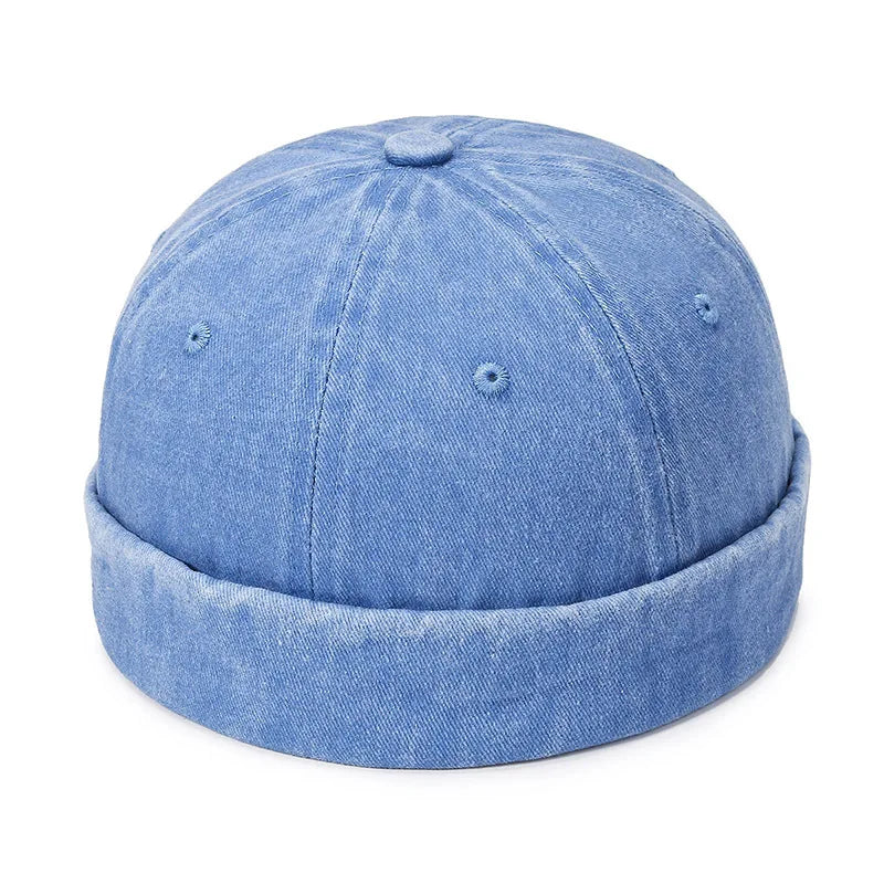 bonnet en denim ajustable