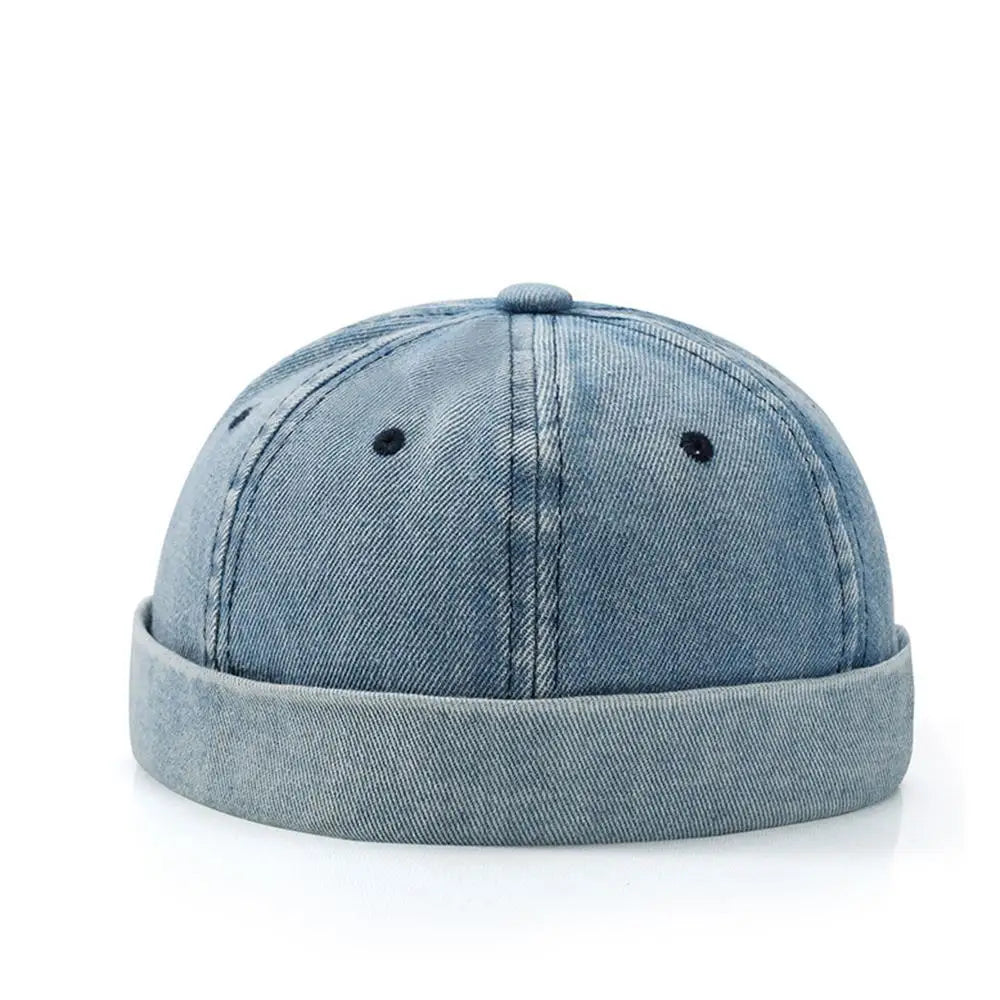 Bonnet docker en denim tendance et chic Image