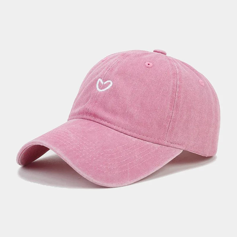 bonnet style rétro motif coeur