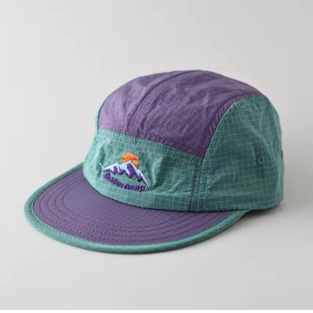 Casquette 5 Panel motif montagne