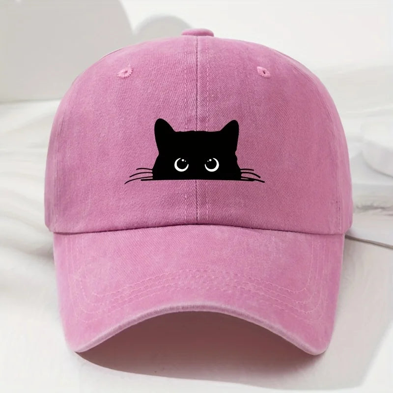 casquette amusante avec motif de chat
