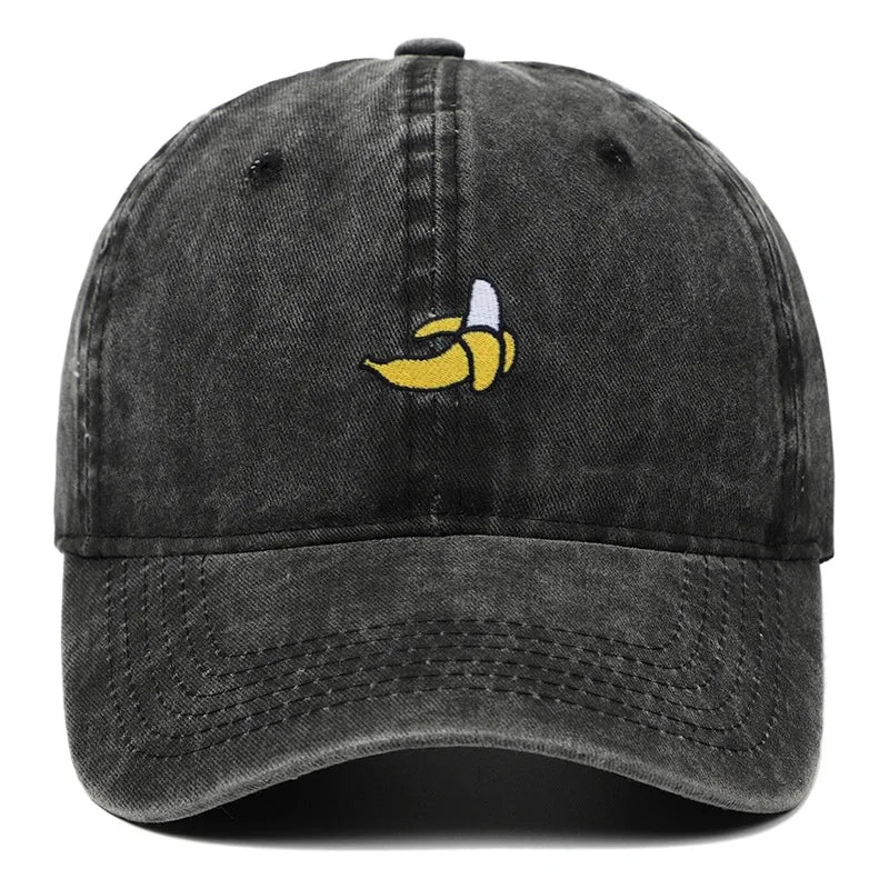 Casquette baseball brodée banane pour hommes et femmes