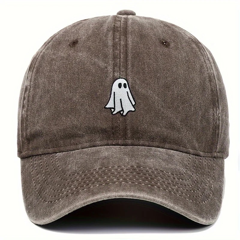 casquette baseball avec broderie motif fantôme