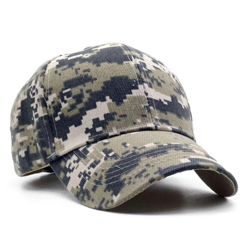 casquette de baseball design camouflage numérique