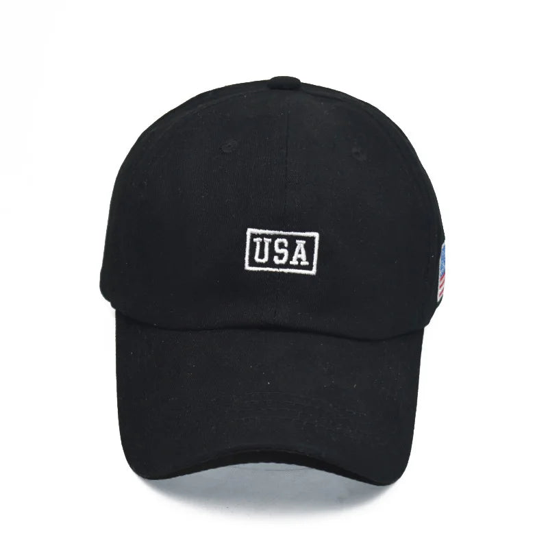 casquette de baseball drapeau étasunien brodé Image
