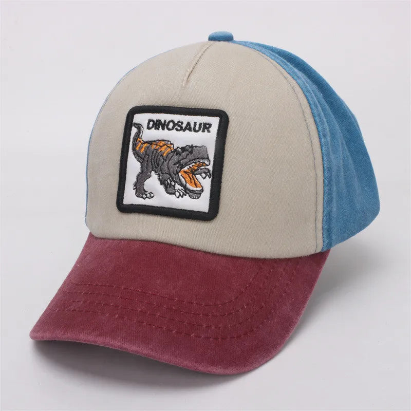 Casquette baseball enfant avec patch dinosaure