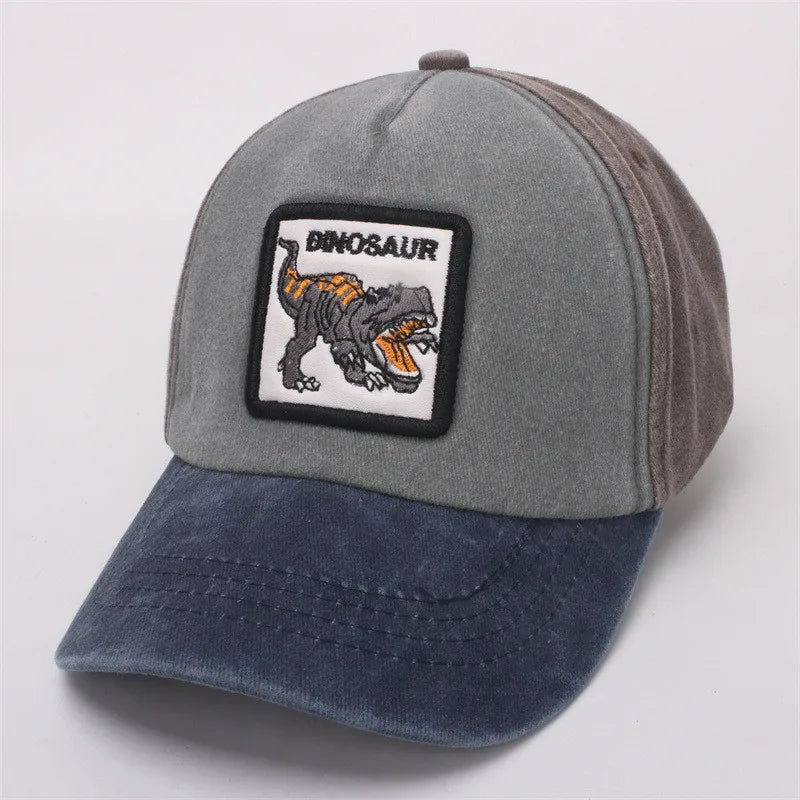 casquette baseball avec motif dinosaure
