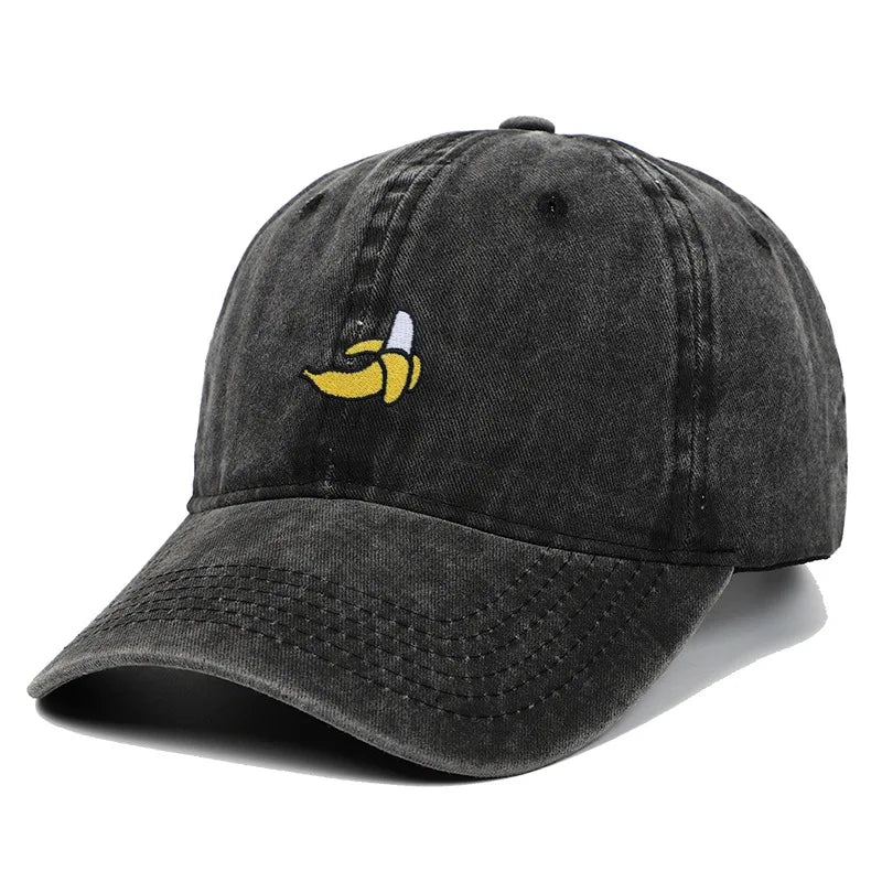casquette baseball unisexe brodée banane