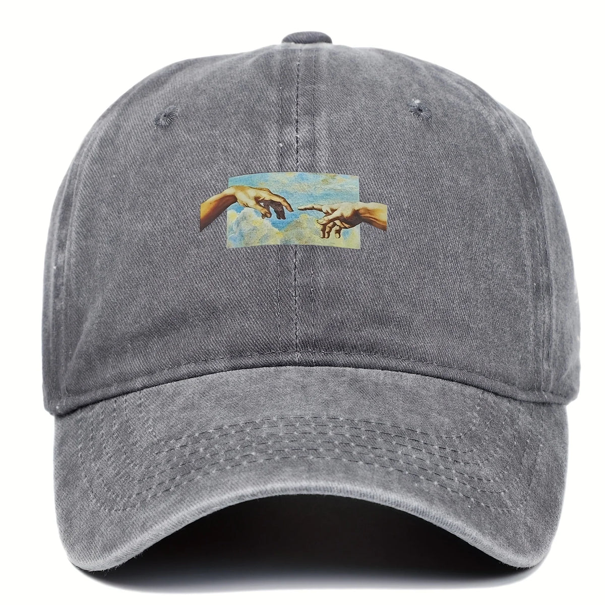 Casquette baseball vintage imprimée motif artistique