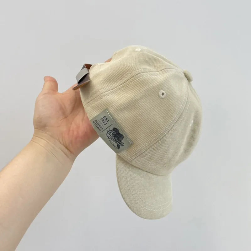 casquette bébé coloris unis