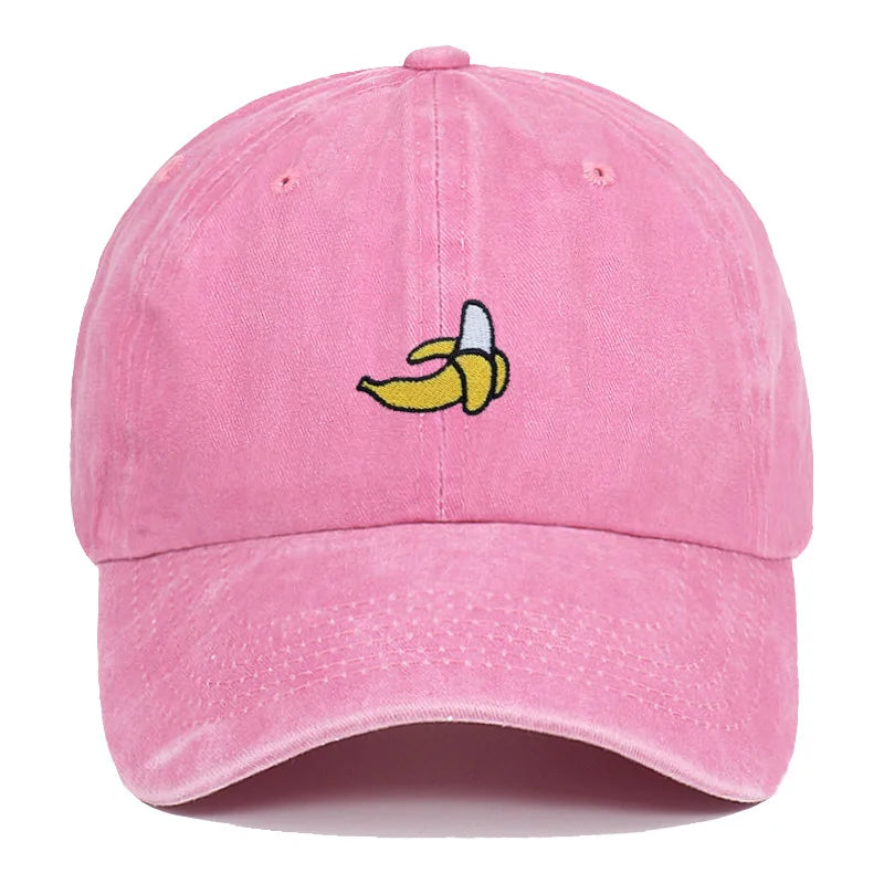 casquette brodée dessin banane