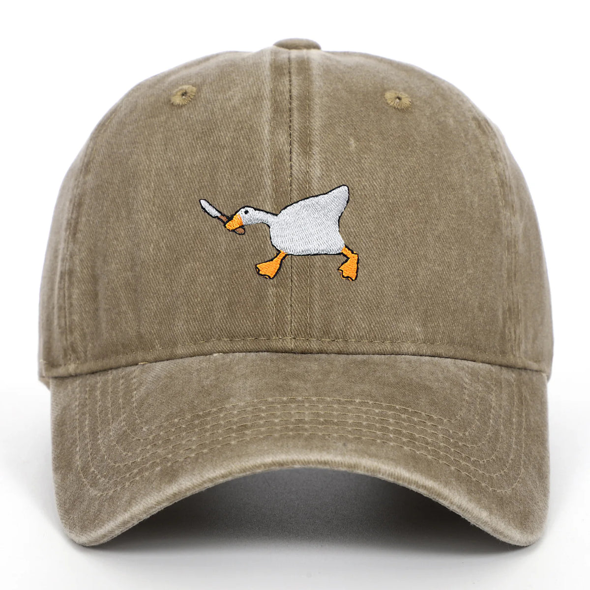 casquette brodée motif canard