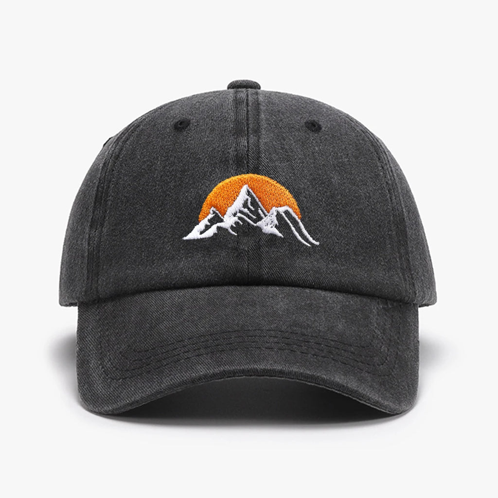 Casquette brodée motif lever de soleil