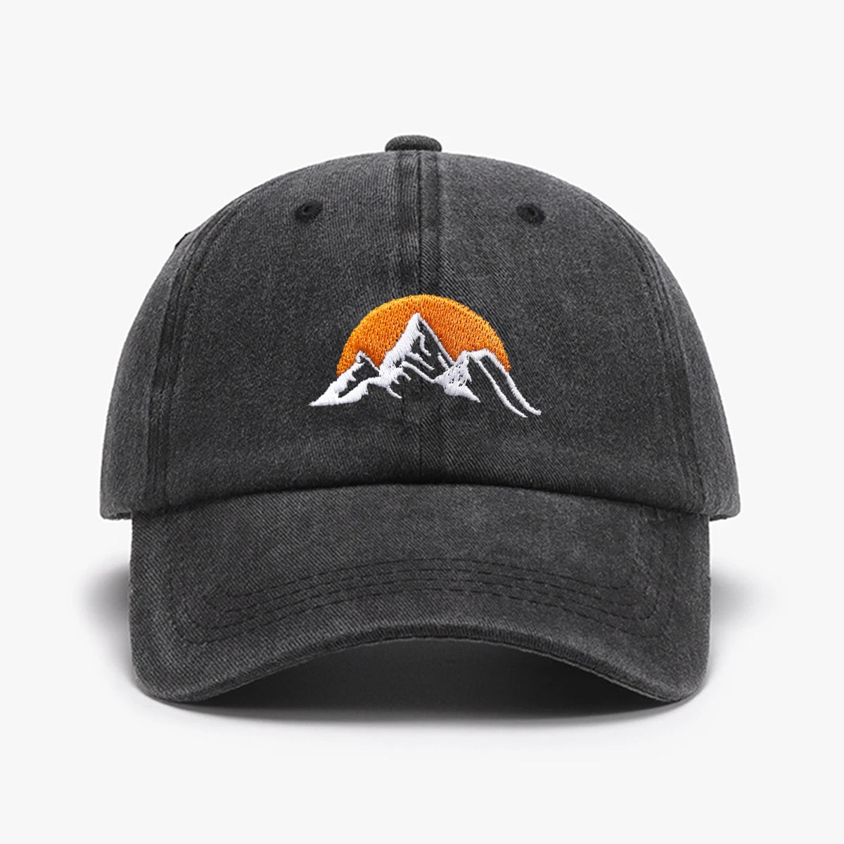 Casquette brodée motif lever de soleil