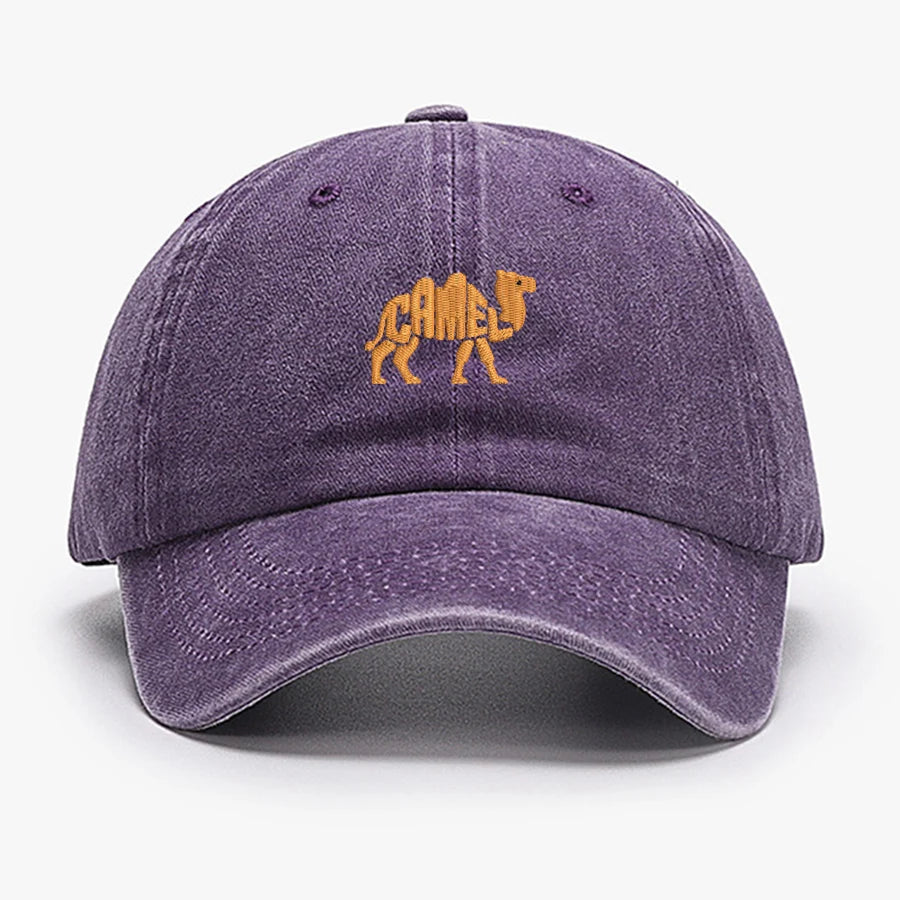 casquette broderie chameau look unique