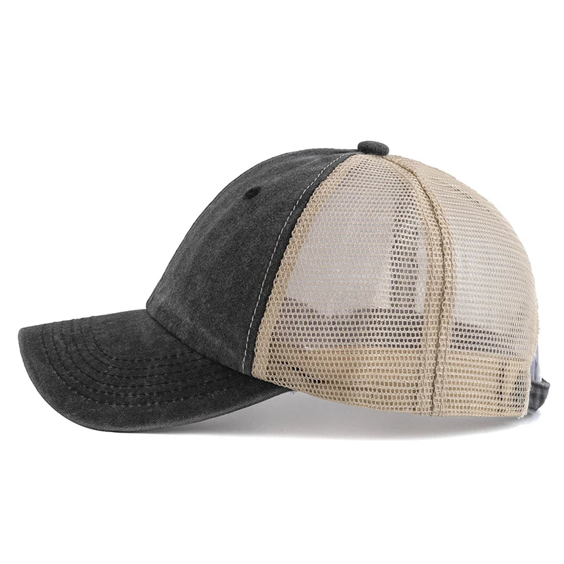 casquette camionneur en coton multicolore