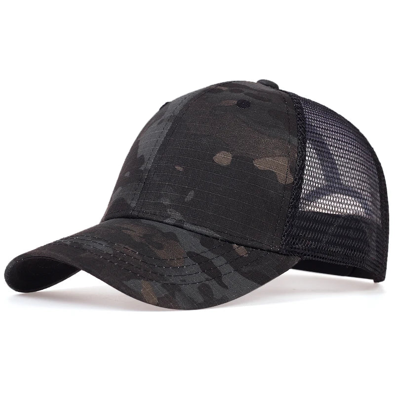 Casquette camouflage en mesh ajustable