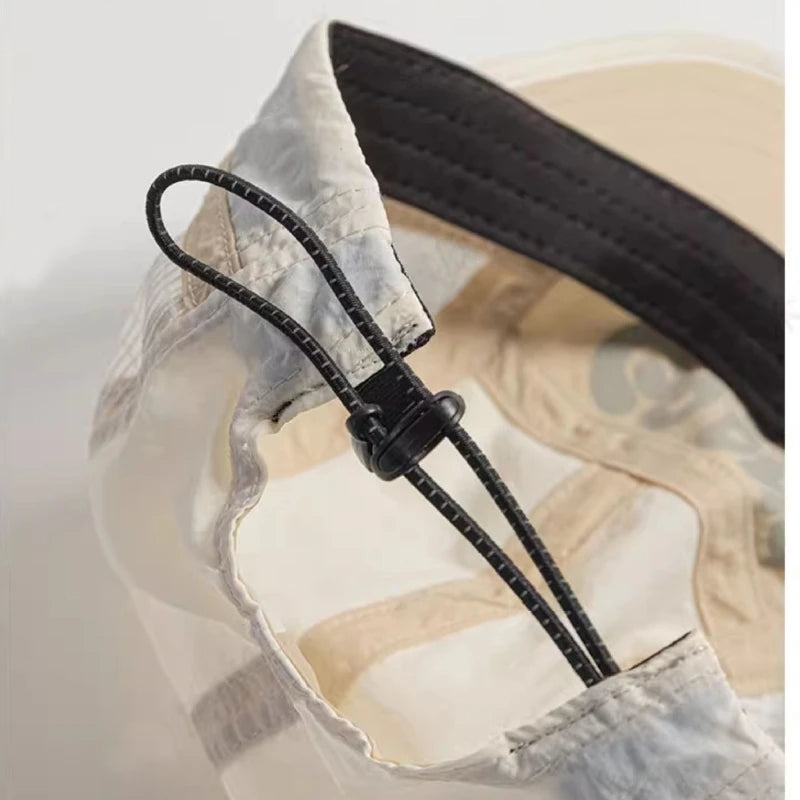 casquette cinq panneaux en tissu respirant