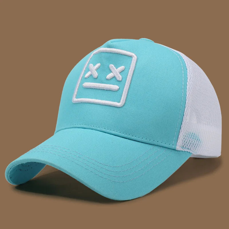 casquette confortable motif heureux