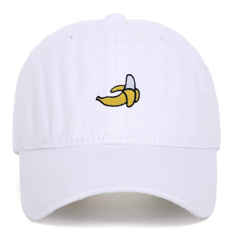 casquette en coton avec broderie banane