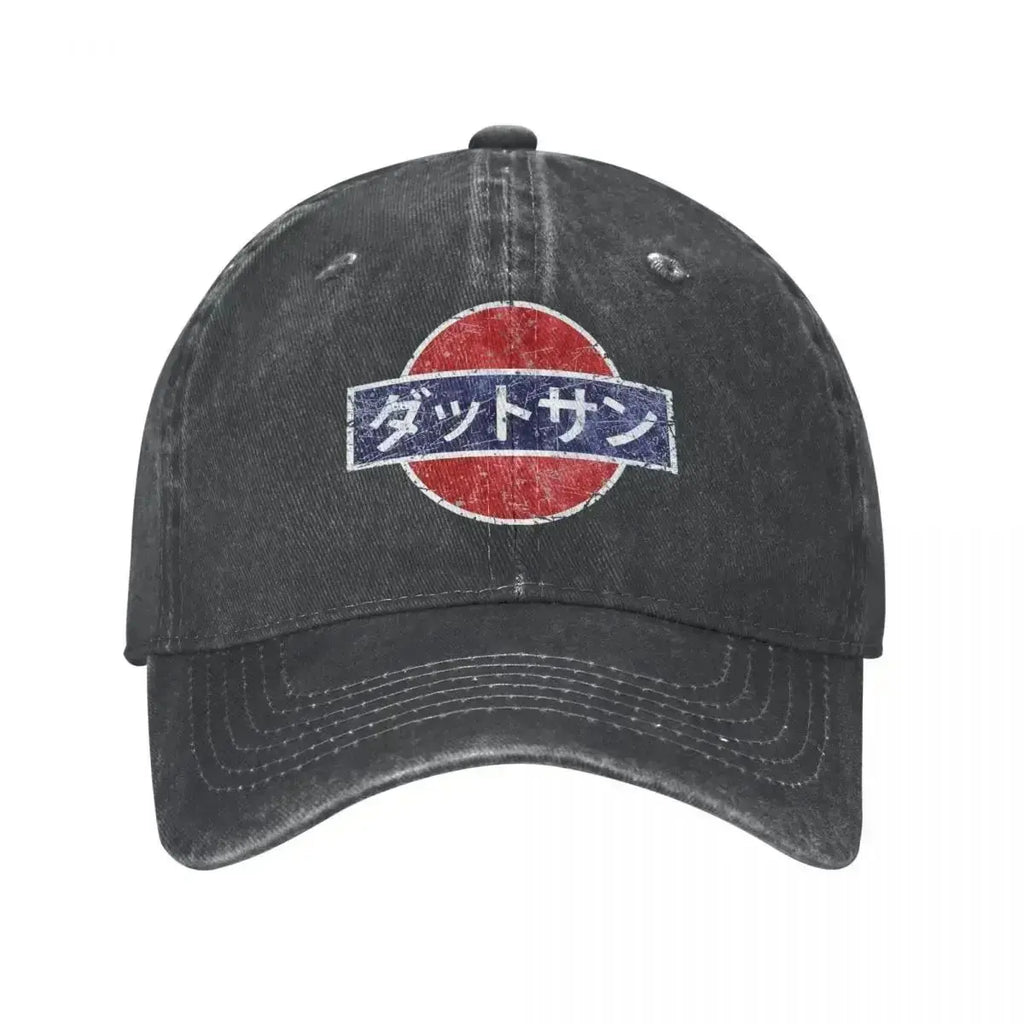 casquette en coton au design japonais vintage