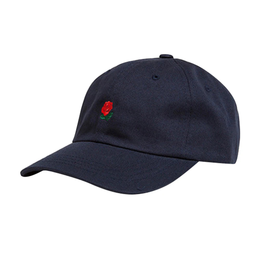 casquette en coton avec design de rose brodé Image
