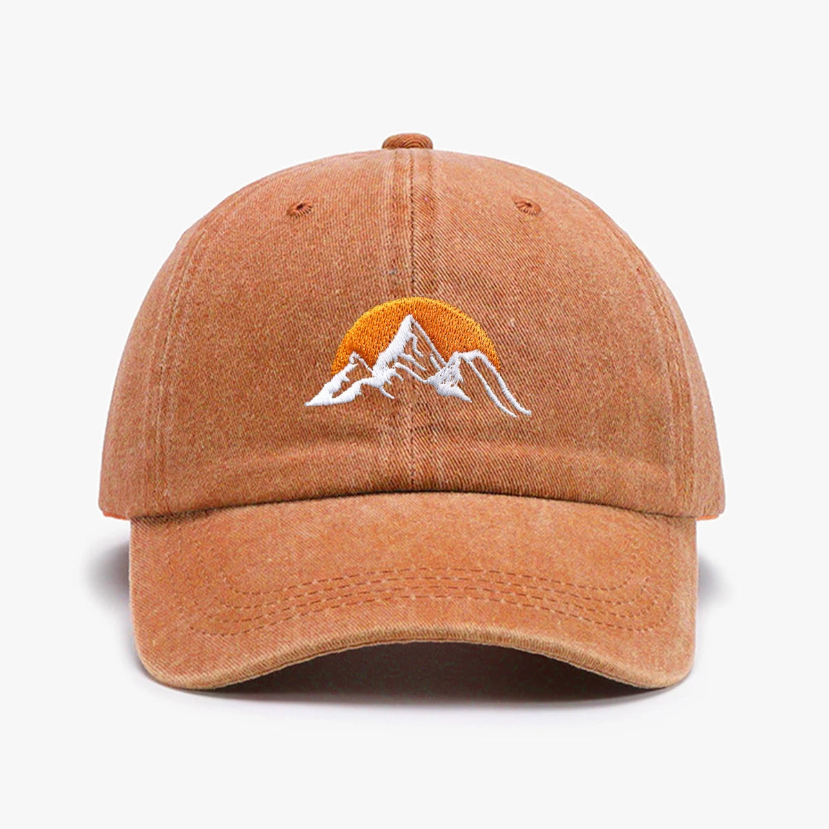 casquette en coton motif lever de soleil
