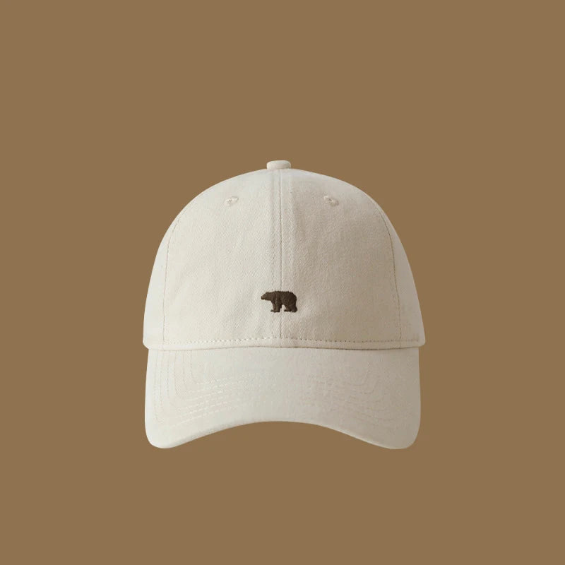 casquette en coton motif ours