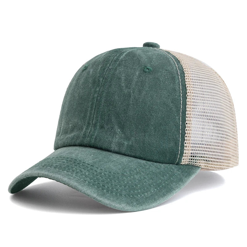 casquette en coton style camionneur avec dégradé de couleurs