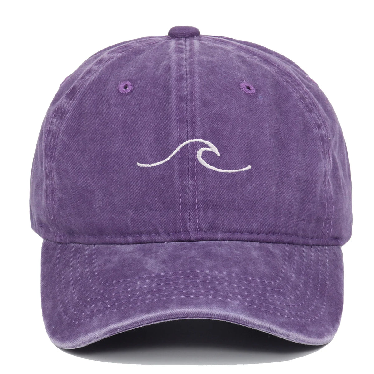 casquette décontractée en coton avec vagues