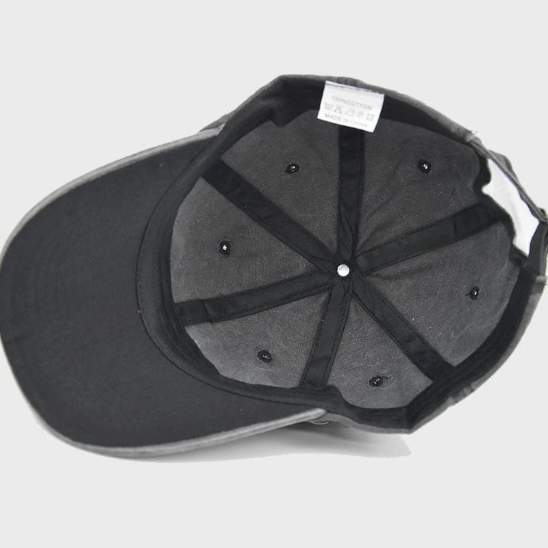 casquette délavée style rétro