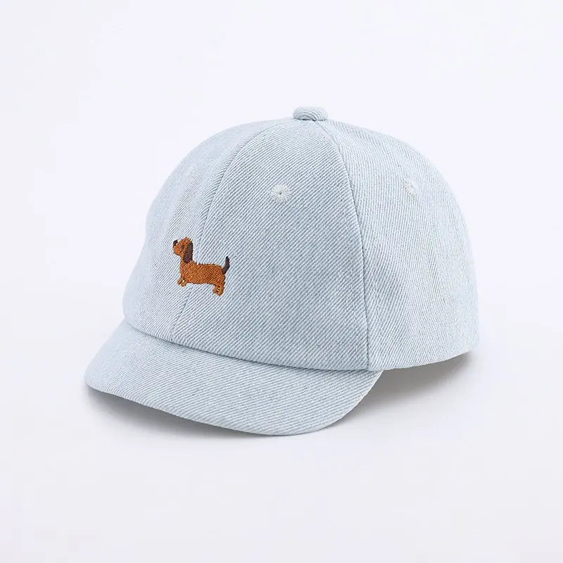 Casquette en denim brodée pour bébé