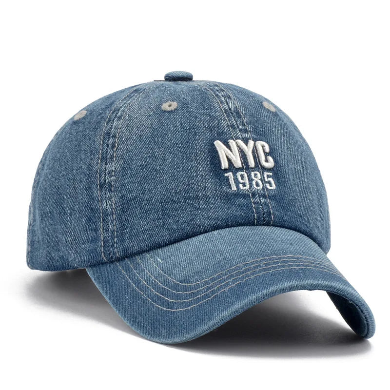 casquette denim style baseball NYC