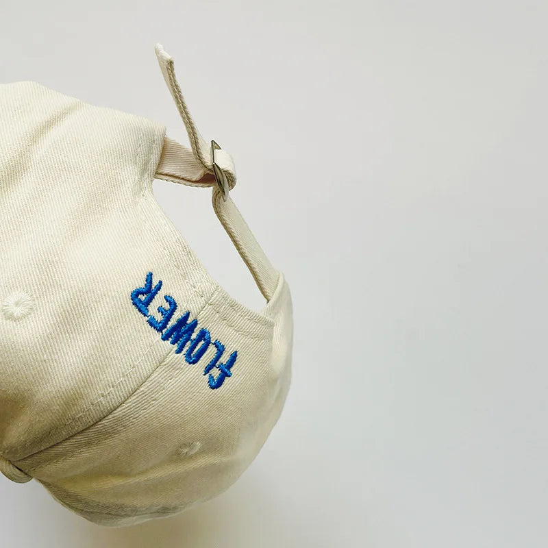 casquette enfant avec motif floral