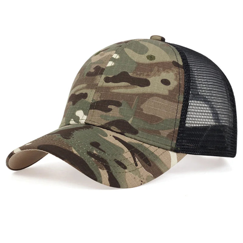 casquette été style camouflage mesh