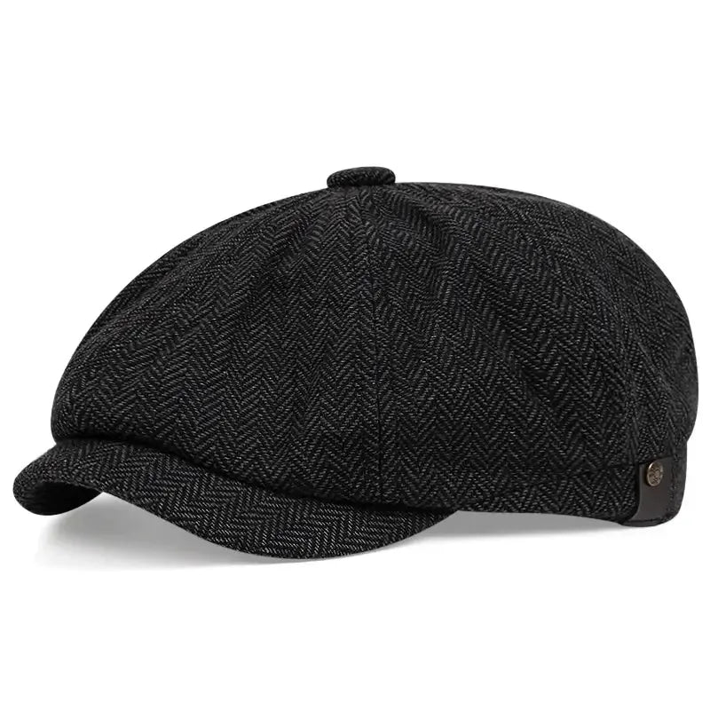Casquette gavroche en tweed