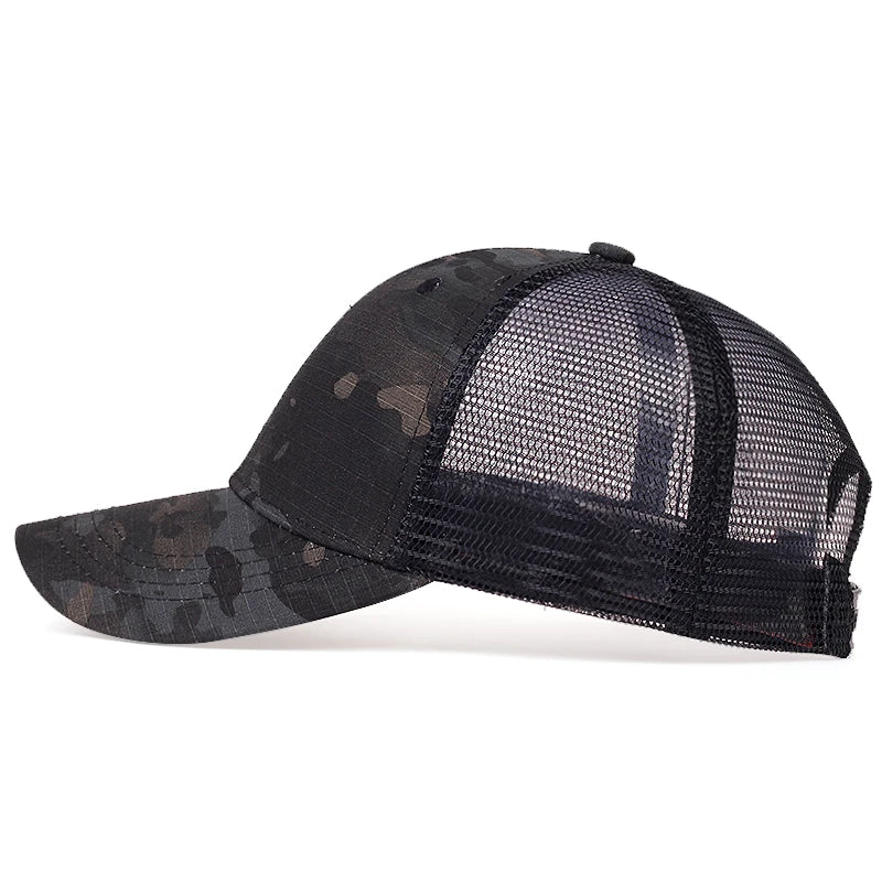 casquette en mesh motifs camouflage