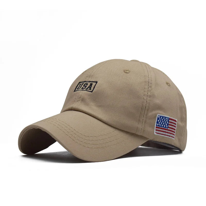 casquette avec motif drapeau américain
