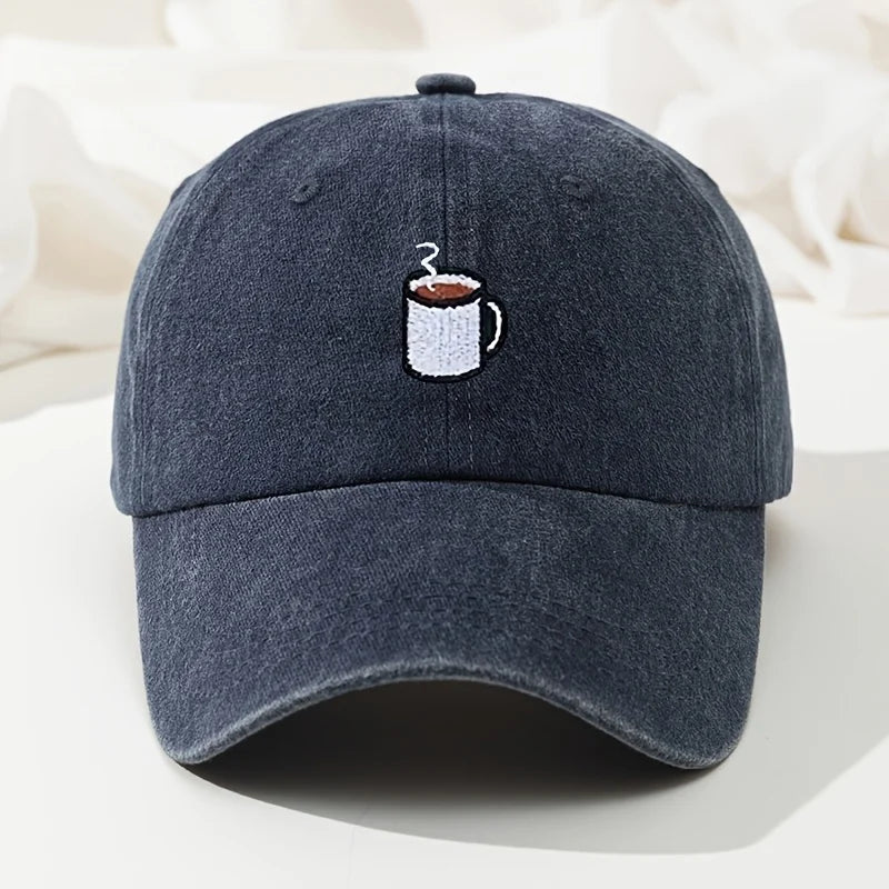 casquette rétro délavée avec broderie tasse Image
