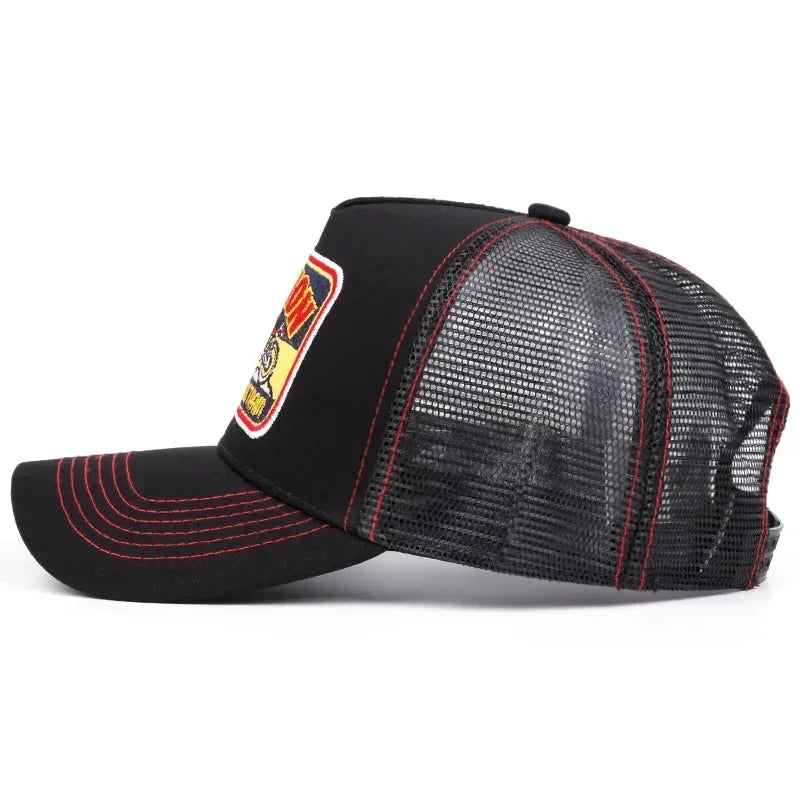 casquette rétro motif moto