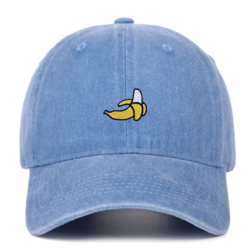 casquette streetwear avec broderie banane